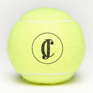 Pelotas De Tenis Dos Iniciales Monogramadas