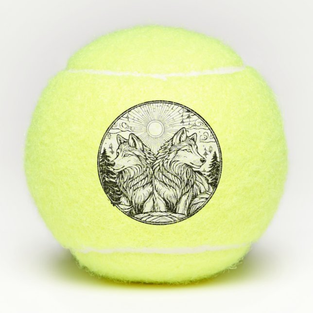 Pelotas De Tenis Dos lobos (Anverso)