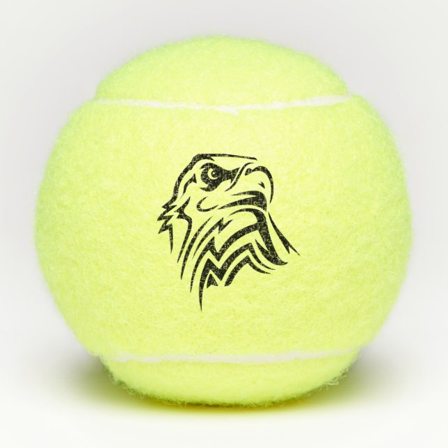 Pelotas De Tenis Eagle calvo Clipart (Anverso)