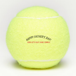 Pelotas de tenis: ¡El día de padre feliz!