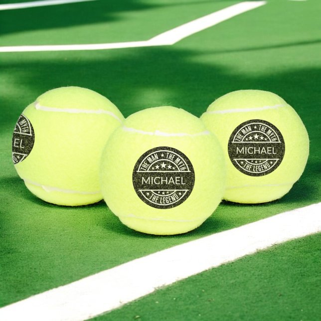 Pelotas De Tenis El Hombre El Mito La Leyenda Funny Nombre Personal (Subido por el creador)