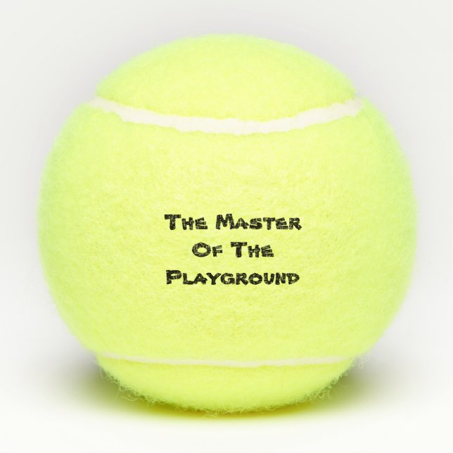 Pelotas De Tenis El Maestro De La Pista De Paseos (Reverso)
