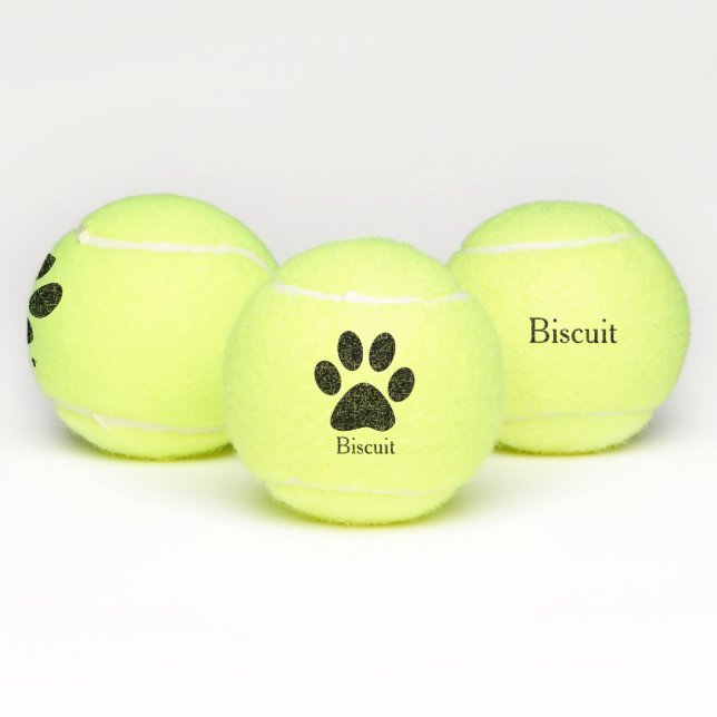 Pelotas De Tenis El nombre de mascota personalizado impresión de la (Múltiples)