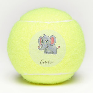 Pelotas De Tenis Elefante gris suave