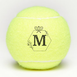Pelotas De Tenis Elegante Personalizado monogramado personalizado