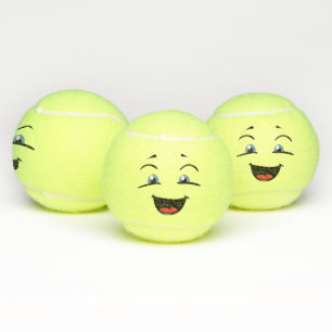 Pelotas De Tenis Emoji cómica