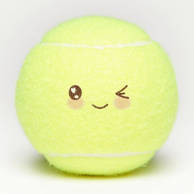 Pelotas De Tenis  Emoji emoticono kawaii (Anverso)