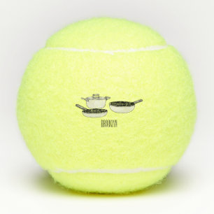 Pelotas De Tenis Equipo de cocina ilustracion personalizado