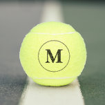 Pelotas De Tenis Equipo de entrenador de jugador personalizado mono<br><div class="desc">Crea tu propio personalizado, personalizado, moderno guión negro / tipografía monograma inicial monogramado, 3 x tamaño de regulación pelotas de tenis. Para personalizar, simplemente escriba sus iniciales / monograma al personalizar. Hace un gran regalo para cumpleaños, navidades, vacaciones, años nuevos, boda, aniversario de matrimonio, día de San Valentín, día del...</div>