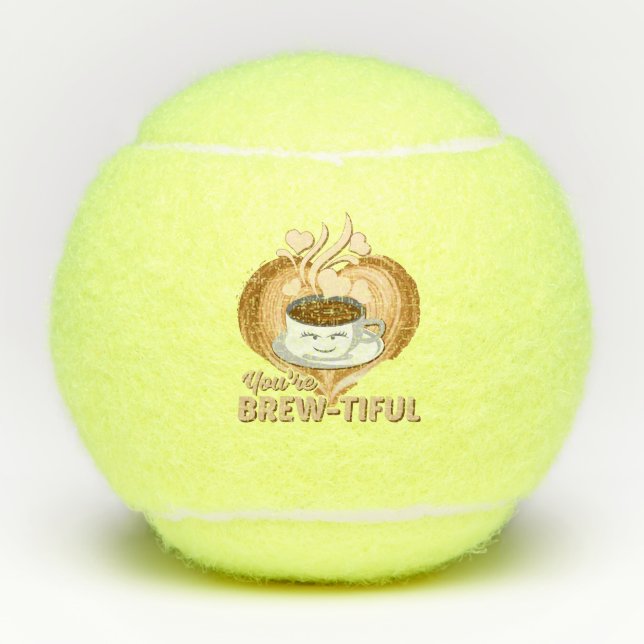 Pelotas De Tenis Eres un lindo café divertido (Anverso)