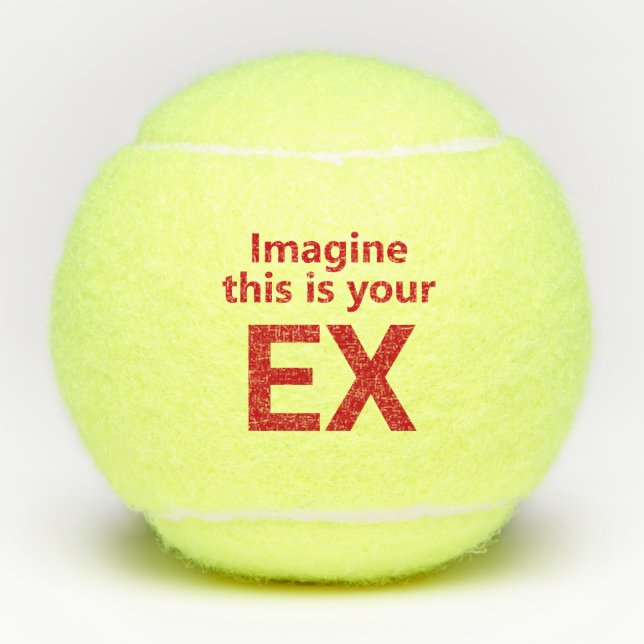 Pelotas De Tenis Ex-esposa divertida (Anverso)