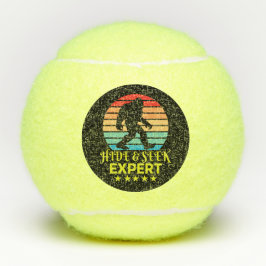 Pelotas De Tenis Experto en Escondite y Busca Bigfoot Divertido