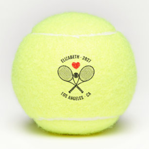 Pelotas De Tenis Favor de cumpleaños de tenis elegante