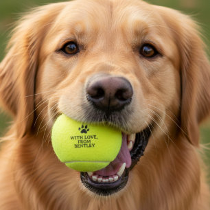 Pelotas De Tenis Favor De Matrimonio De Padres Perros Personalizado