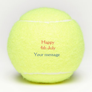 Pelotas De Tenis Feliz 4 de julio día de la independencia agregar n
