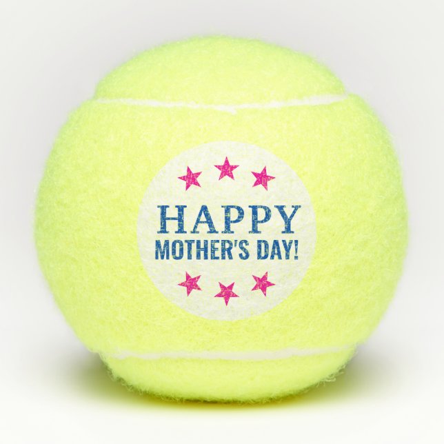 Pelotas De Tenis Feliz Día de la Madre (Anverso)