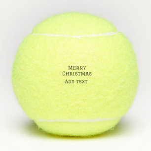 Pelotas De Tenis Feliz Navidad simple añadir nombre mínimo para el 