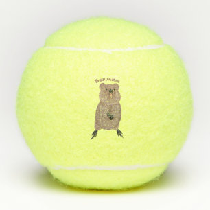 Pelotas De Tenis Feliz y lindo diseño de personalizados de quokka