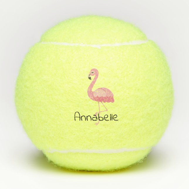 Pelotas De Tenis Flamingo (Anverso)