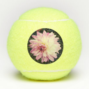 Pelotas De Tenis Flor crema y rosa