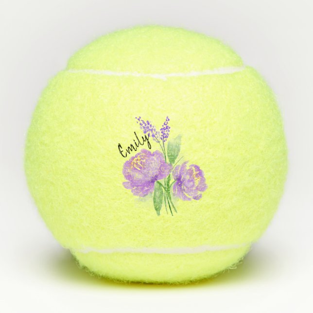 Pelotas De Tenis Flores (Anverso)