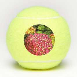 Pelotas De Tenis Flores rosa y crema
