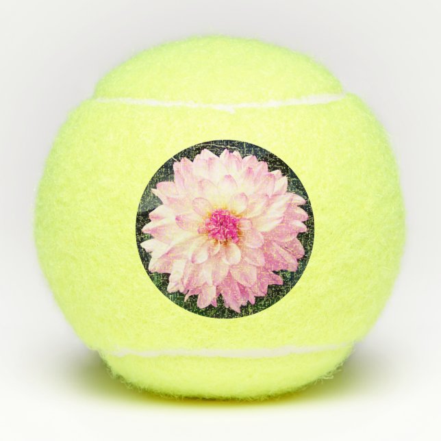 Pelotas De Tenis Flores rosadas (Anverso)