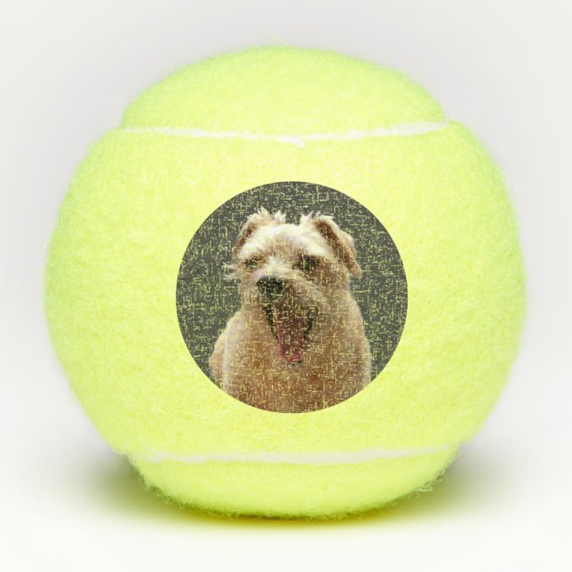 Pelotas De Tenis Foto divertida de perro (Anverso)