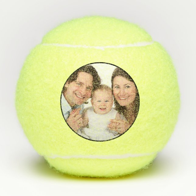 Pelotas De Tenis Foto personalizada 1 (Anverso)