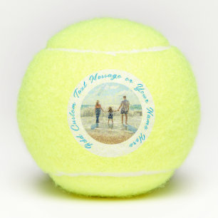 Pelotas De Tenis Foto personalizado Texto Saltos de tenis Regalo de