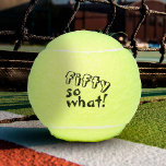 Pelotas De Tenis Funny Fifty así que qué Inspirador cumpleaños núme<br><div class="desc">Funny Fifty así que qué Inspirador guión 50 de las bolas de tenis de cumpleaños. Estas pelotas de tenis son perfectas para alguien que celebra el 50 cumpleaños. Vienen con una cita graciosa y inspiradora 50, así que qué en la tipografía moderna, y son perfectos para una persona con sentido...</div>