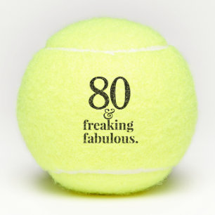 Pelotas De Tenis Funny Modern 80 y Fabulous Funny Birthday