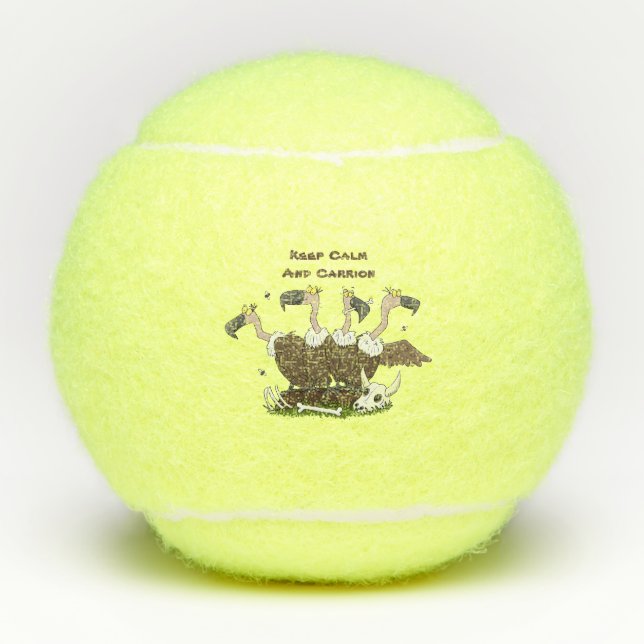 Pelotas De Tenis Funny personalizado de humor de buitres (Anverso)
