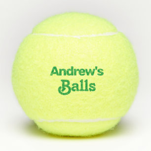 Pelotas De Tenis Funny Personalizado Nombre impreso