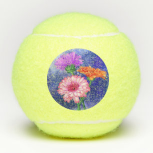 Pelotas De Tenis Gorgeous Three Color Gerberas Tennis Balls