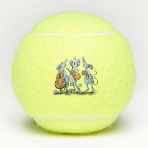 Pelotas De Tenis Graciosa banda romántica de ratón - dibujo de anim