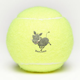 Pelotas De Tenis Gracioso ilustracion de personalizado porcina afri