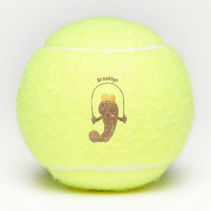 Pelotas De Tenis Gracioso saltando a la personalizado de pescado de