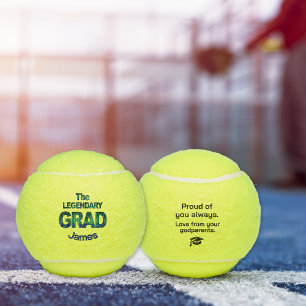 Pelotas De Tenis Grad legendario - Regalo verde azul para Godson
