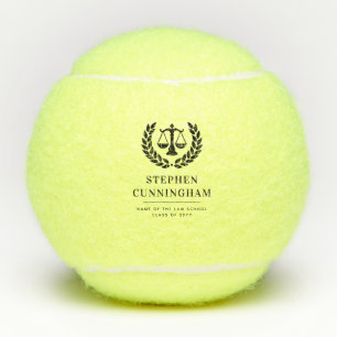 Pelotas De Tenis Graduación personalizada en la Facultad de Derecho