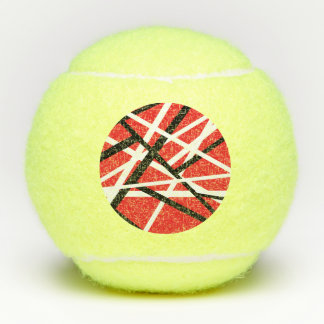 Pelotas De Tenis Gráficos rojos, negros y blancos