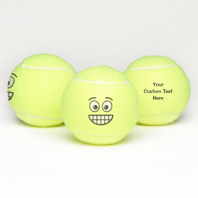 Pelotas De Tenis Grinning Face con los ojos abiertos (Múltiples)