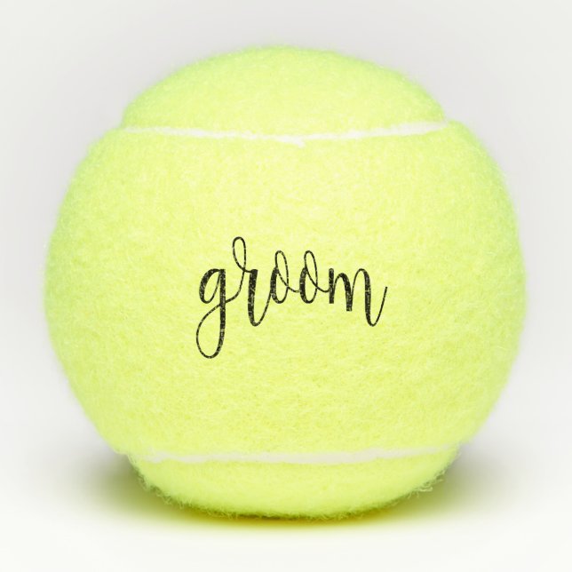 Pelotas De Tenis Groom de la tipografía moderna (Anverso)