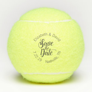 Pelotas De Tenis Guardar el Boda de fechas personalizado