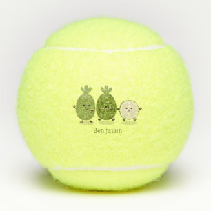 Pelotas De Tenis Guayaba feijoa personalizado de piña de cuña ilust