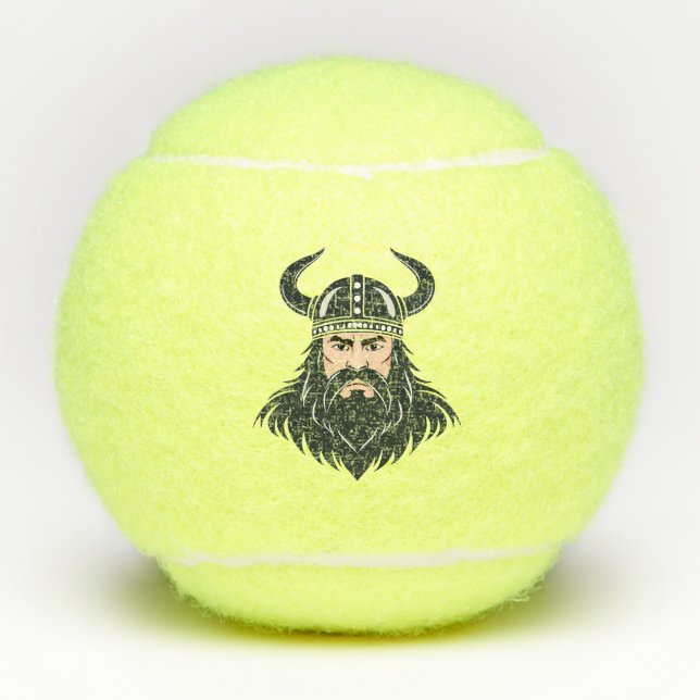 Pelotas De Tenis guerrero vikingo (Anverso)