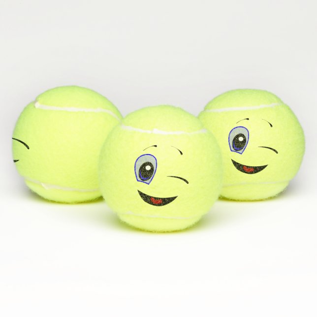 Pelotas De Tenis Guiño de emoji (Múltiples)