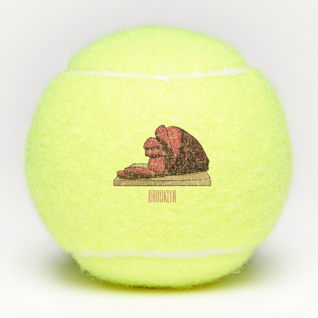 Pelotas De Tenis Ham personalizado ilustracion (Anverso)
