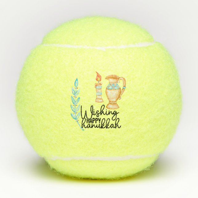 Pelotas De Tenis Hanukkah (Anverso)
