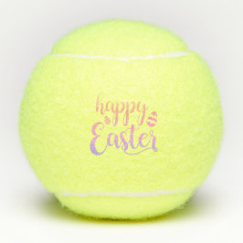 Pelotas De Tenis Happy Easter Multi-Colored Easter Egg Typography